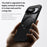 For Google Pixel 11 Pro XL Case Rotating Kickstand PC + TPU Skin-Feel Phone Cover - Black - 4