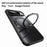 For Google Pixel 11 Pro XL Case Rotating Kickstand PC + TPU Skin-Feel Phone Cover - Black - 6