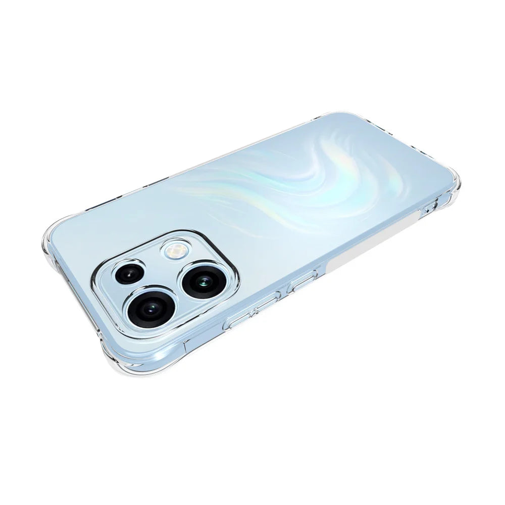 WANLONFENG for Oppo Reno16 FS 5G / Oppo Reno16 F 5G WL Series Case 2.0mm TPU Phone Cover with Tempered Glass Film - Transparent - 3