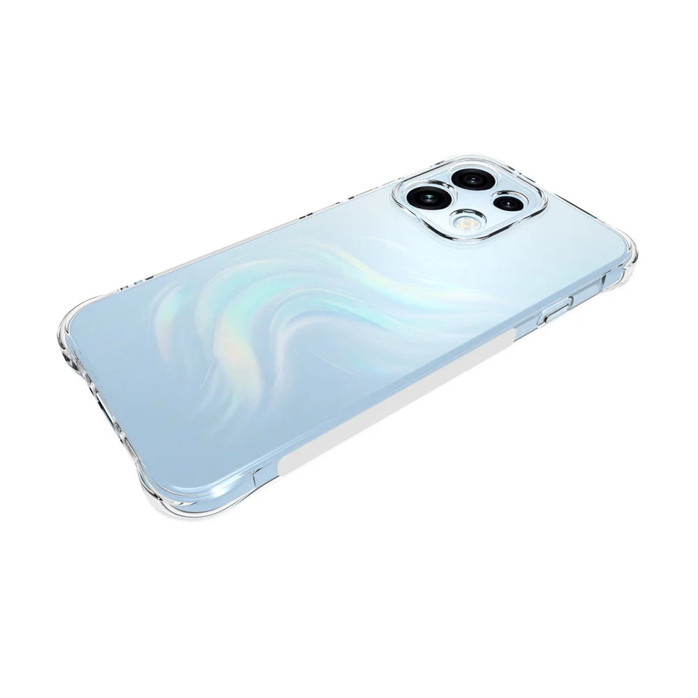 WANLONFENG for Oppo Reno16 FS 5G / Oppo Reno16 F 5G WL Series Case 2.0mm TPU Phone Cover with Tempered Glass Film - Transparent - 4