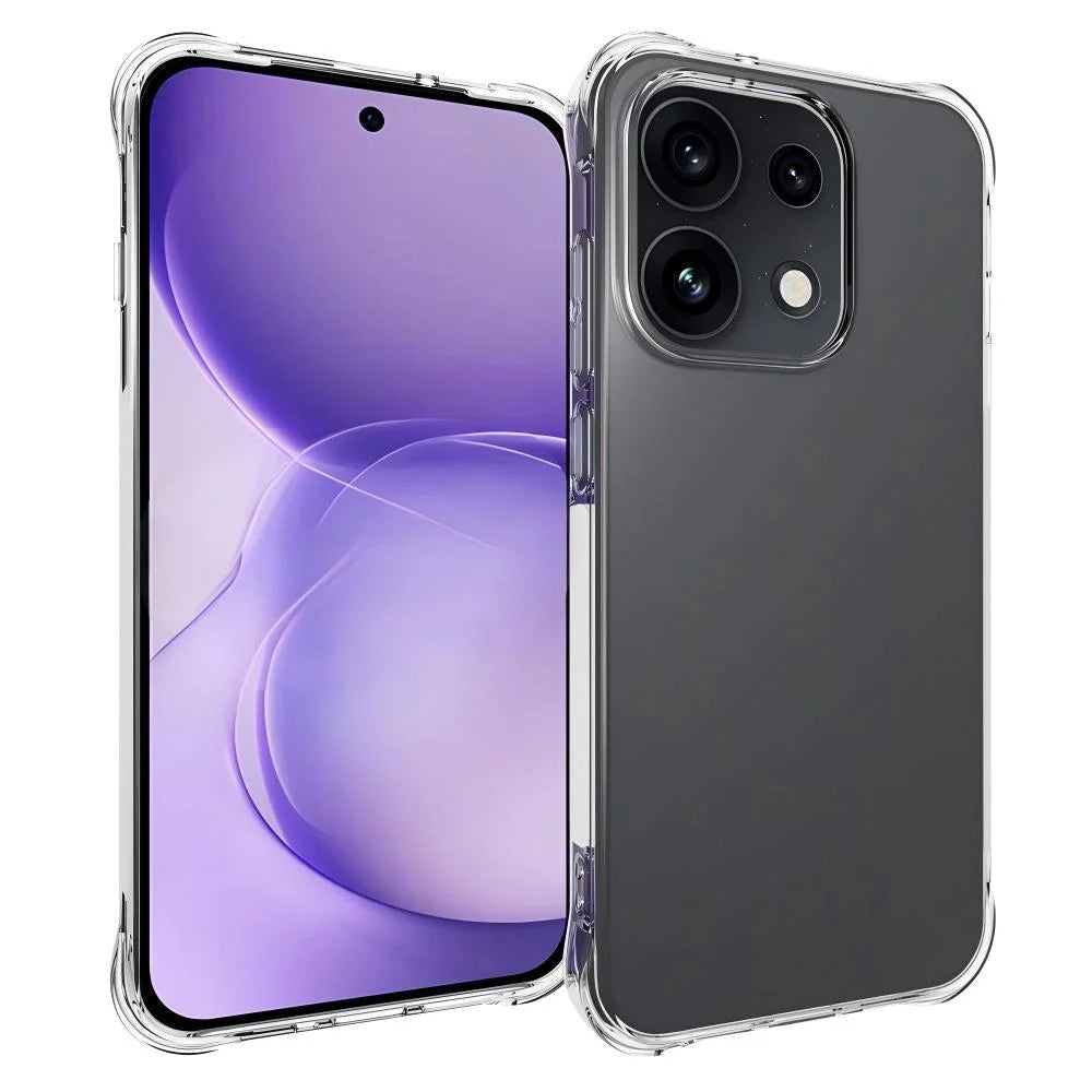 WANLONFENG for Oppo Reno16 5G (Global) / Oppo Reno16 5G (China) / Oppo Reno16 Pro 5G (Global) Case  WL Series 2.0mm Clear TPU Cover with Tempered Glass (Big Lens Hole) - Transparent - 2