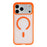 For iPhone 18 Pro / 17 Pro Magnetic Case PC + TPU Matte Translucent Phone Cover Compatible with MagSafe - Orange - 2