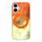 For iPhone 17 Case Rotating Ring Kickstand Aurora Gradient TPU Shockproof Phone Cover - Sunset Orange - 2
