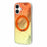 For iPhone 17 Case Rotating Ring Kickstand Aurora Gradient TPU Shockproof Phone Cover - Sunset Orange - 3