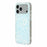 For iPhone 17 Pro Magnetic Case Lace Floral Pattern PC + TPU Phone Cover - Baby Blue - 4