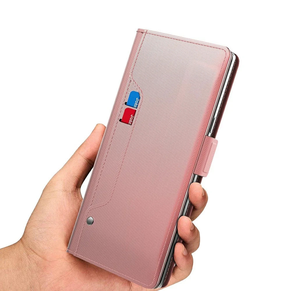 For vivo S60 5G Case PU+TPU Magnetic Flip Phone Cover with Stand - Rose Gold - 7
