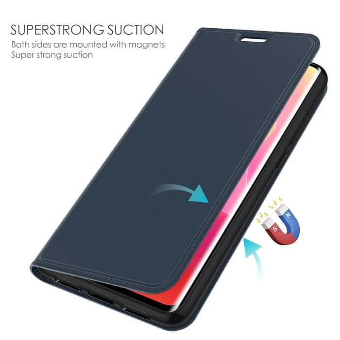 For OnePlus Nord CE6 5G Case PU Leather Phone Cover with Card Holder Stand - Black - 3