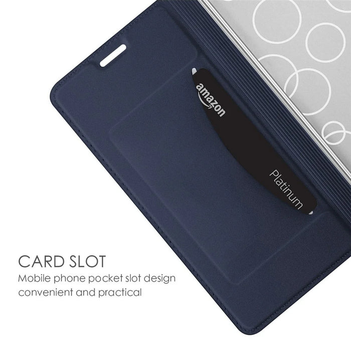 For OnePlus Nord CE6 5G Case PU Leather Phone Cover with Card Holder Stand - Black - 4