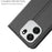 For OnePlus Nord CE6 5G Case PU Leather Phone Cover with Card Holder Stand - Black - 5