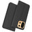 For OnePlus Turbo 6X Pro 5G Case PU Leather Phone Cover with Card Holder Stand - Black - 1