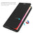 For OnePlus Turbo 6X Pro 5G Case PU Leather Phone Cover with Card Holder Stand - Black - 3