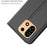 For OnePlus Turbo 6X Pro 5G Case PU Leather Phone Cover with Card Holder Stand - Black - 5