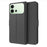 For vivo S60 5G Case Shockproof TPU Inner Shell Leather Phone Cover Card Slot - Black - 1