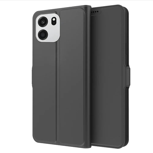 For OnePlus Nord CE6 5G Case Shockproof TPU Inner Shell Leather Phone Cover Card Slot - Black - 1