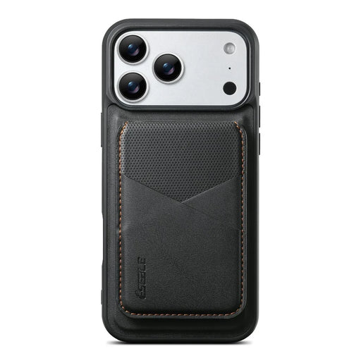 ESEBLE LE6 for iPhone 17 Pro Magnetic Case with Detachable RFID Blocking Card Holder PU Leather + TPU Phone Cover - Black - 2