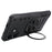 For iPhone 16 Magnetic Case 360° Rotating Ring Kickstand TPU Phone Cover - Black - 1