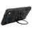 For iPhone 17 Pro Magnetic Case 360° Rotating Ring Kickstand TPU Phone Cover - Black - 1