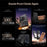 For iPhone 17 Pro Magnetic Case 360° Rotating Ring Kickstand TPU Phone Cover - Black - 5