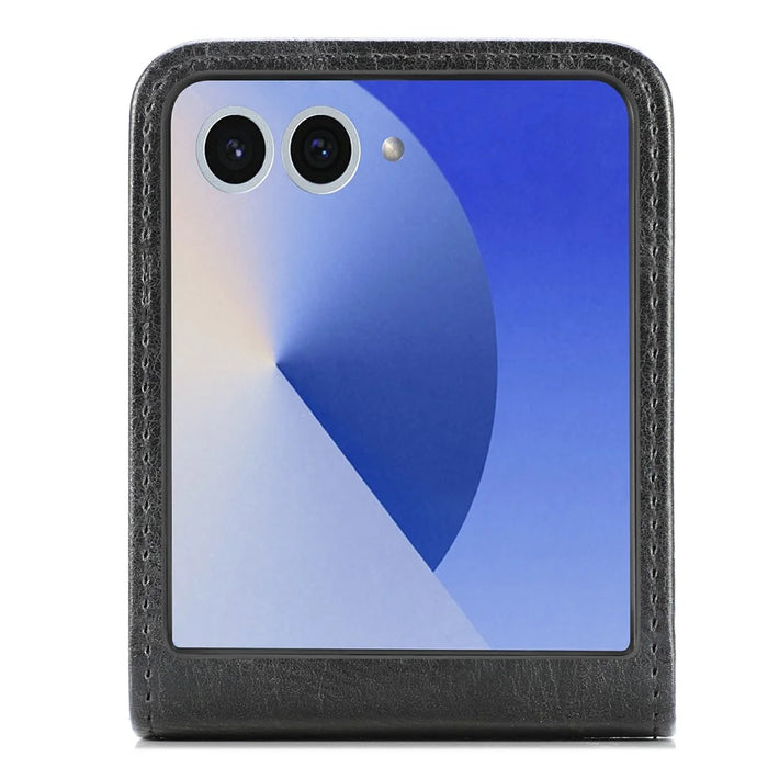 For Samsung Galaxy Z Flip8 Case Multi-Card Slot Leather Protective Phone Back Cover - Black - 3
