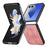 For Samsung Galaxy Z Flip8 Case Shockproof Slim Retro Leather Phone Back Cover - Pink - 3