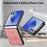 For Samsung Galaxy Z Flip8 Case Shockproof Slim Retro Leather Phone Back Cover - Pink - 4