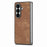 For Samsung Galaxy Z Fold7 5G Case Shockproof Slim Retro Leather Phone Back Cover - Brown - 3