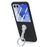 CASENEO for Samsung Galaxy Z Flip8 Case Ring Kickstand Skin-feel PC Phone Cover with Screen Protector - Black - 2