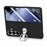 CASENEO for Samsung Galaxy Z Fold7 5G Case Ring Kickstand Skin-feel PC Phone Cover with Screen Protector - Black - 4