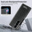 For Samsung Galaxy Z Fold7 5G Magnetic Case PU Leather Dual-Axis Shockproof Phone Cover - Black - 5