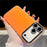For iPhone 18 Pro / 17 Pro Case PC + TPU IMD Phone Cover with Electroplated Camera Frame - Vibrant Orange - 2