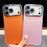 For iPhone 18 Pro / 17 Pro Case PC + TPU IMD Phone Cover with Electroplated Camera Frame - Vibrant Orange - 5