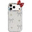 For iPhone 18 Pro Max / 17 Pro Max Case Pearl Bow Decor PC + TPU IMD Phone Cover with Rhinestone Camera Ring - Pearl White - 1