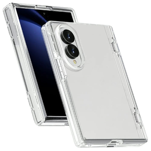 For Samsung Galaxy Z Fold8 Case PC + TPU Shockproof Clear Phone Cover - Transparent - 1