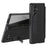 For Samsung Galaxy Z Fold8 Ultra Case Kickstand PC + PU Leather Folding Phone Cover with Screen Protector and Stylus - Black - 1