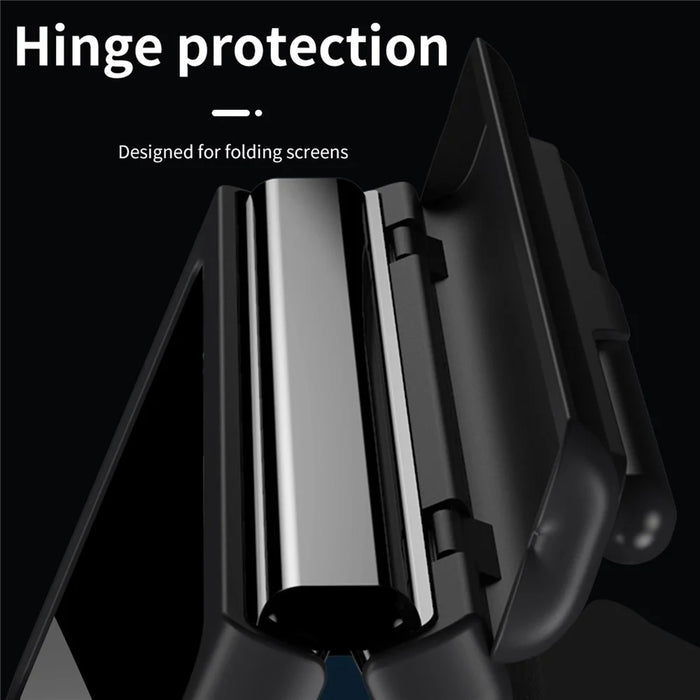 For Samsung Galaxy Z Fold8 Ultra Case Kickstand PC + PU Leather Folding Phone Cover with Screen Protector and Stylus - Black - 4