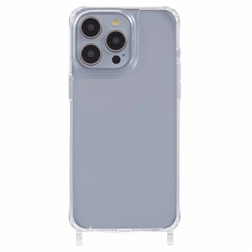 For iPhone 11 Pro Max Case PC+TPU 1.5mm Clear Phone Cover with Lanyard Holes - Transparent - 1
