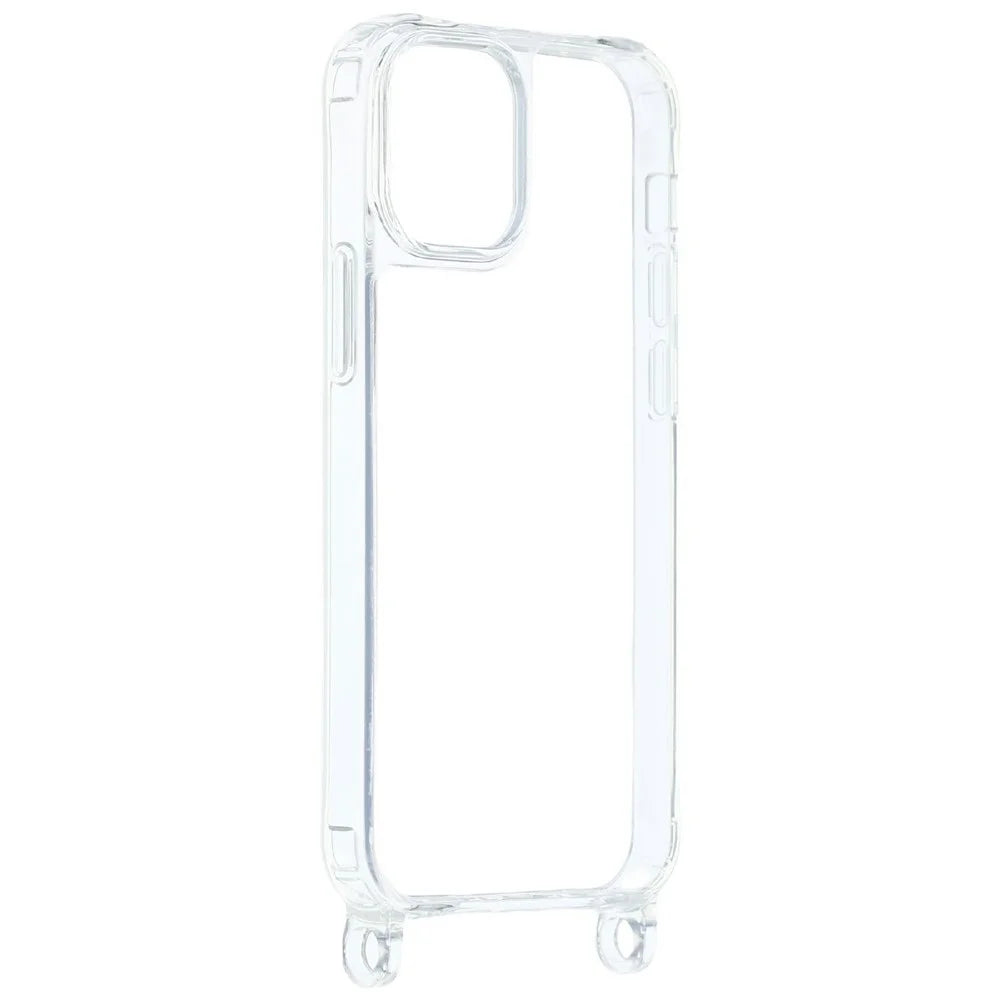 For iPhone 11 Case PC+TPU 1.5mm Clear Phone Cover with Lanyard Holes - Transparent - 3