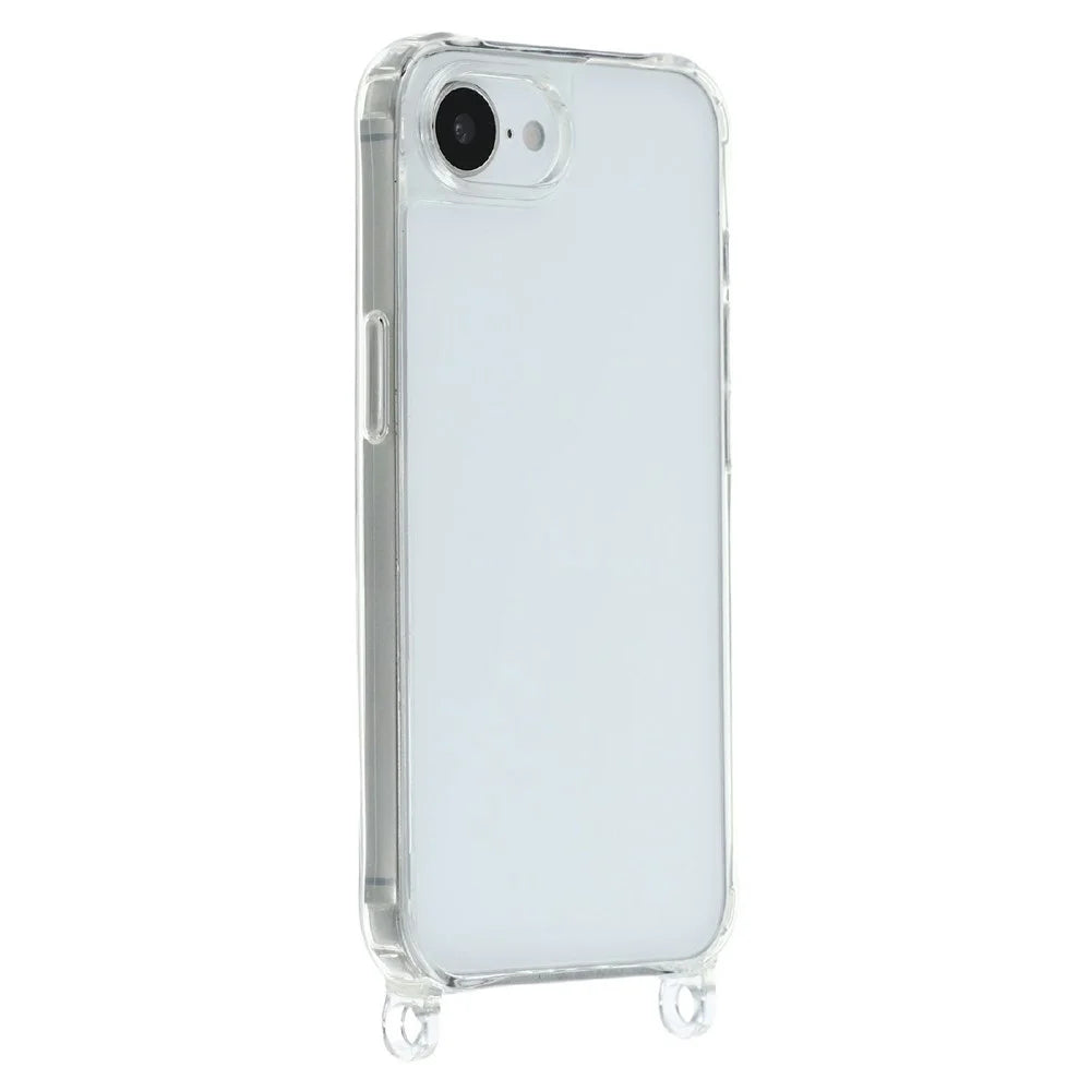 PC+TPU Case For iPhone SE (2022) / SE (2020) / iPhone 8 4.7 inch / iPhone 7 4.7 inch , 1.5mm Clear Phone Cover with Lanyard Holes - Transparent - 2