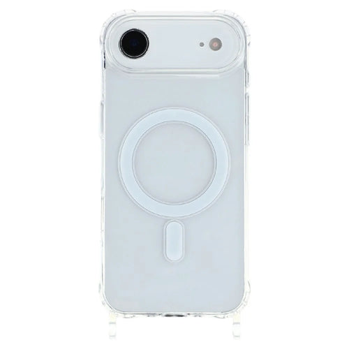 For iPhone Air Case Compatible with MagSafe TPU+PC 1.5mm Clear Phone Cover with Lanyard Holes - Transparent - 1