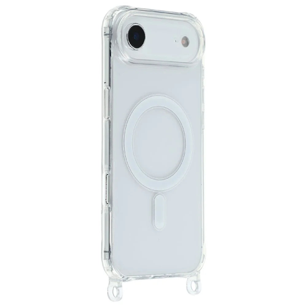 For iPhone Air Case Compatible with MagSafe TPU+PC 1.5mm Clear Phone Cover with Lanyard Holes - Transparent - 2