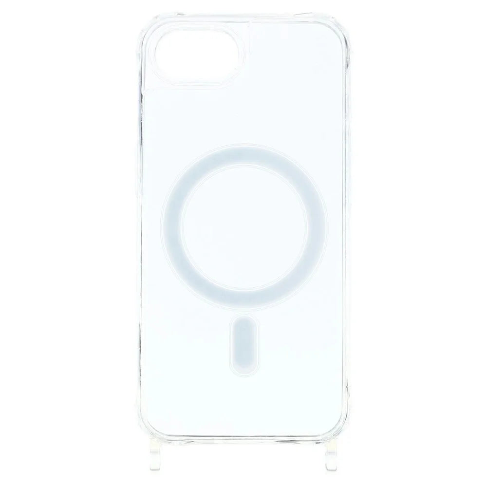 For iPhone 17e / 16e Case Compatible with MagSafe TPU+PC 1.5mm Clear Phone Cover with Lanyard Holes - Transparent - 3