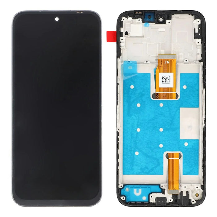 For Honor X6c 4G Grade C LCD Screen and Digitizer Assembly + Frame Part (Without Logo) - 1