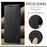 AUTSPACE for Google Pixel 10 Pro XL Wallet Case  A01 Leather Stand Cover with RFID Blocking Card Holder - Black - 4