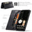 AUTSPACE for Google Pixel 10 Pro XL Wallet Case  A01 Leather Stand Cover with RFID Blocking Card Holder - Black - 7