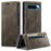 AUTSPACE for Google Pixel 10 Pro / Google Pixel 10 Wallet Case  A01 Leather Stand Cover with RFID Blocking Card Holder - Coffee - 1