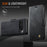 AUTSPACE for Google Pixel 10 Pro / Google Pixel 10 A11 Case RFID Blocking Retro Leather Cell Phone Wallet Cover - Black - 4