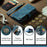 CASEME for Samsung Galaxy Z Fold8 Ultra C30 Phone Cases with Strap Zipper Multiple Card Holder PU Leather Cover - Blue - 5