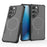 For Samsung Galaxy S24 Magnetic Case Shockproof Airbag PC+TPU Phone Cover - Black - 4