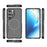 For Samsung Galaxy S24 Magnetic Case Shockproof Airbag PC+TPU Phone Cover - Black - 5