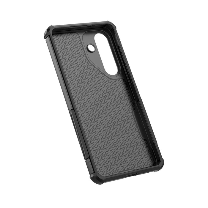 For Samsung Galaxy S24 Magnetic Case Shockproof Airbag PC+TPU Phone Cover - Black - 6